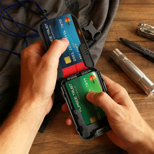 RFID Blocking Wallet for Men with Removable Money Clip